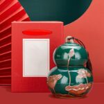 Lọ Gốm Đựng Trà Họa Tiết Hoa Sen, Sang Trọng, Đẳng Cấp 970ml - Image 11