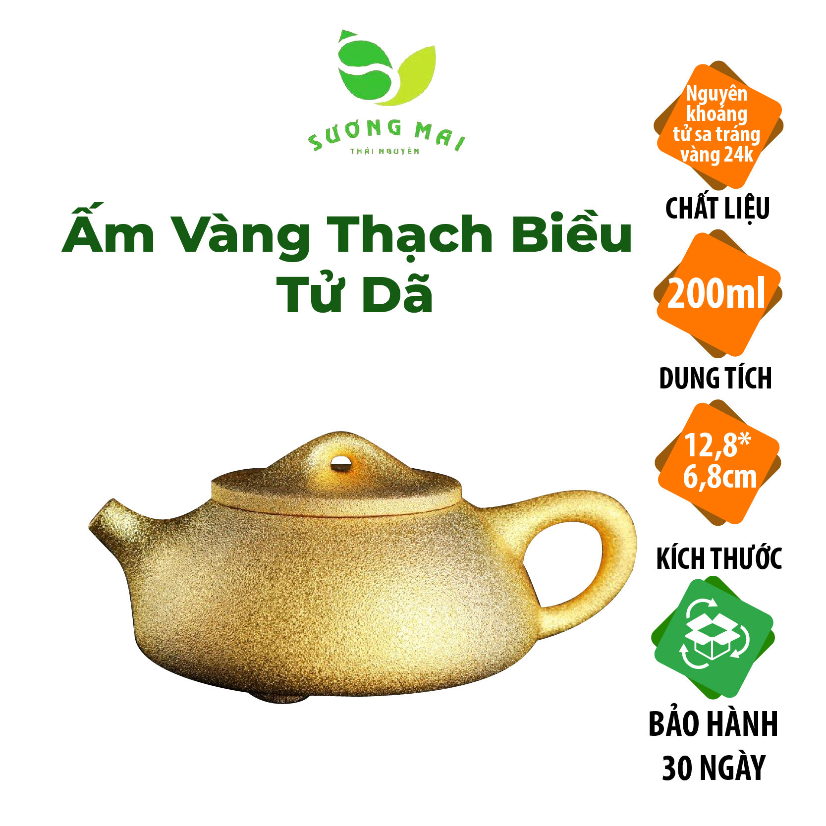 am-vang-thach-bieu-tu-da-01.jpg Ấm vàng pha trà Thạch Biều Tử Dã - Image 1
