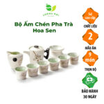 Bộ ấm chén pha trà Hoa Sen