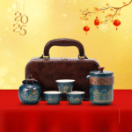 Bộ Ấm Trà Gốm Du Lịch Di Động