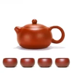 Bộ ấm tử sa Tây Thi Chu Sa 4 Chén