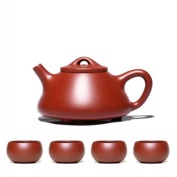 Bộ Ấm Tử Sa Thạch Biều Cảnh Chu 240ml + 4 Chén
