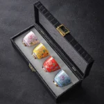 Chén Bạc uống trà Hoa Sen ngũ sắc - Image 2