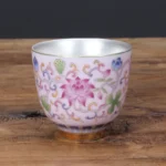 Chén Bạc uống trà Hoa Sen ngũ sắc - Image 7