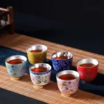 Chén Bạc uống trà Hoa Sen ngũ sắc - Image 6