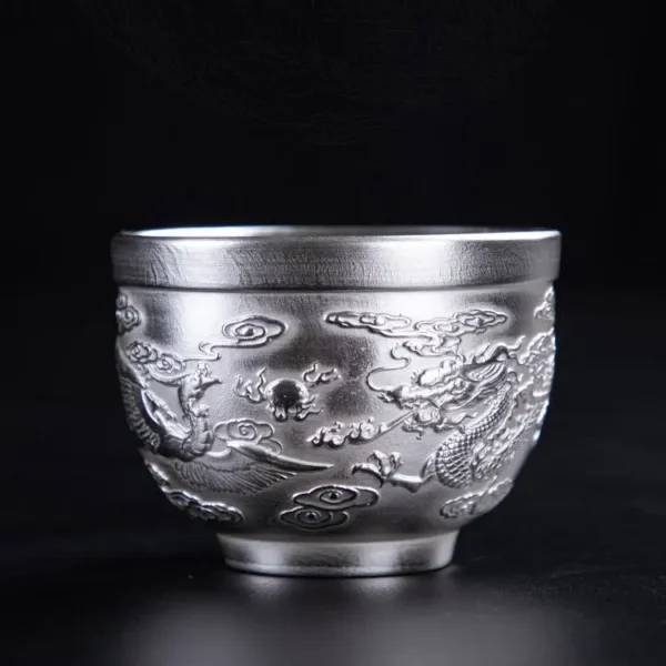 Chén Bạc Uống Trà Long Phụng 60ml