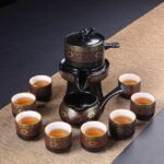 Bộ Ấm Chén Pha Trà Cối Xay SM012 Hoa Cẩm Đỏ - Image 3