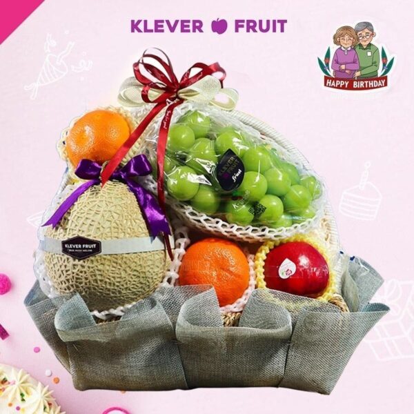 Giỏ quà mừng sinh nhật Bố/ Mẹ - 06 - Quà Trái Cây - Klever Fruit