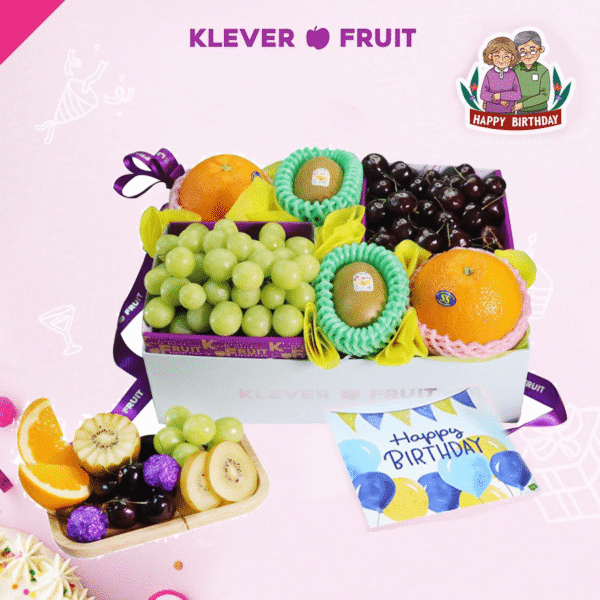 Hộp quà mừng sinh nhật Bố/ Mẹ - 04 - Quà Trái Cây - Klever Fruit