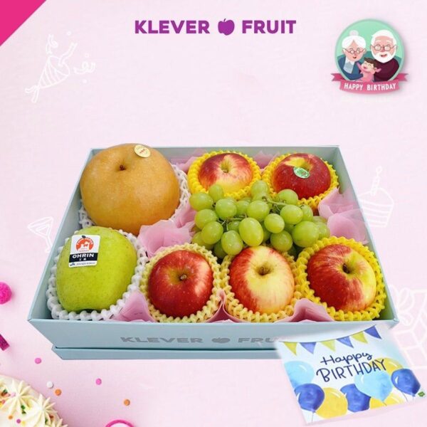 Hộp quà mừng sinh nhật Ông/ Bà - 02 - Quà Trái Cây - Klever Fruit