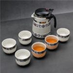 Bộ ấm chén pha trà hoa - Image 5