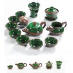 Bộ Ấm Chén Sứ Pha Trà Rồng Xanh – 14 chi tiết - Image 2