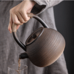 Bộ Ấm Đun Nước Gốm Sứ Giả Cổ Trúc Lâm Và Bếp Hồng Ngoại, Sang Trọng, Đẳng Cấp - Image 5