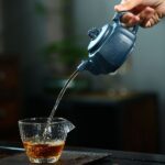 Bộ Ấm Chén Tứ Phương Lam Sa, Nguyên Khoáng, Thủ Công 270ml - Image 6