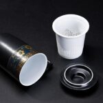 Bộ Ấm Chén Pha Trà Cối Xay SM001 Xanh Đen Trắng - Image 12