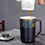 Bộ Ấm Chén Pha Trà Cối Xay SM001 Xanh Đen Trắng - Image 15