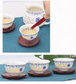 Bộ ấm chén pha trà Xuyên Sáng Cúc Xanh - Image 11