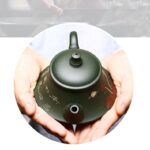 Bộ Ấm Chén Lục Sa Kim Liên Quân Trúc, Nguyên Khoáng, Thủ Công 230ml - Image 9