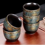 Bộ Ấm Chén Pha Trà Cối Xay SM007 Xanh Lòng Đen - Image 10