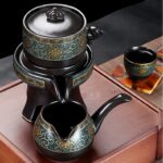 Bộ Ấm Chén Pha Trà Cối Xay SM007 Xanh Lòng Đen - Image 11