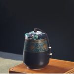 Bộ Ấm Chén Pha Trà Cối Xay SM007 Xanh Lòng Đen - Image 13