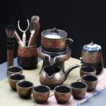 Bộ ấm chén pha trà cối xay SM008 đỏ lòng đen - Image 3