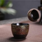 Bộ ấm chén pha trà cối xay SM008 đỏ lòng đen - Image 5