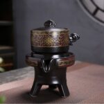 Bộ ấm chén pha trà cối xay SM008 đỏ lòng đen - Image 7