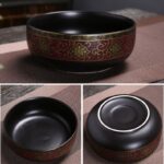 Bộ ấm chén pha trà cối xay SM008 đỏ lòng đen - Image 8