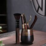 Bộ ấm chén pha trà cối xay SM008 đỏ lòng đen - Image 12