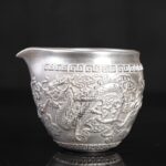 Bộ ấm chén bạc pha trà Tây Thi Long Phụng - Image 5