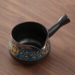 Bộ Ấm Chén Pha Trà Cối Xay SM003 Xanh Đen Vàng - Image 4