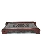 Khay trà gỗ Hương cuốn thư - Image 7