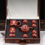 Bộ Ấm Chén Tử Sa Tây Thi Đại Hồng Bào 9 Món, Tử Sa Nguyên Khoáng, Thủ Công 280ml - Image 4