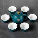 Bộ Ấm Chén Pha Trà Nhật Bản Tịnh Không, Gốm Sứ Cao Cấp 250ml - Image 12