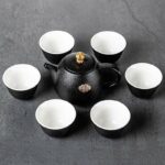 Bộ Ấm Chén Pha Trà Nhật Bản Tịnh Không, Gốm Sứ Cao Cấp 250ml - Image 14