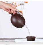 Bộ Ấm Chén Tây Thi Kim Sa, Tử Sa Kim Sa, Thủ Công 280ml - Image 6