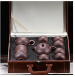 Bộ Ấm Chén Tử Sa Tây Thi 9 Món, Tử Sa Nguyên Khoáng, Thủ Công 280ml - Image 8