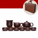 Bộ Ấm Chén Tử Sa Tây Thi 9 Món, Tử Sa Nguyên Khoáng, Thủ Công 280ml - Image 3