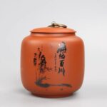 Hũ Đựng Trà Tử Sa, Hũ Chè Có Nắp Kín, Lọ Đựng Chè 230gr - Image 9