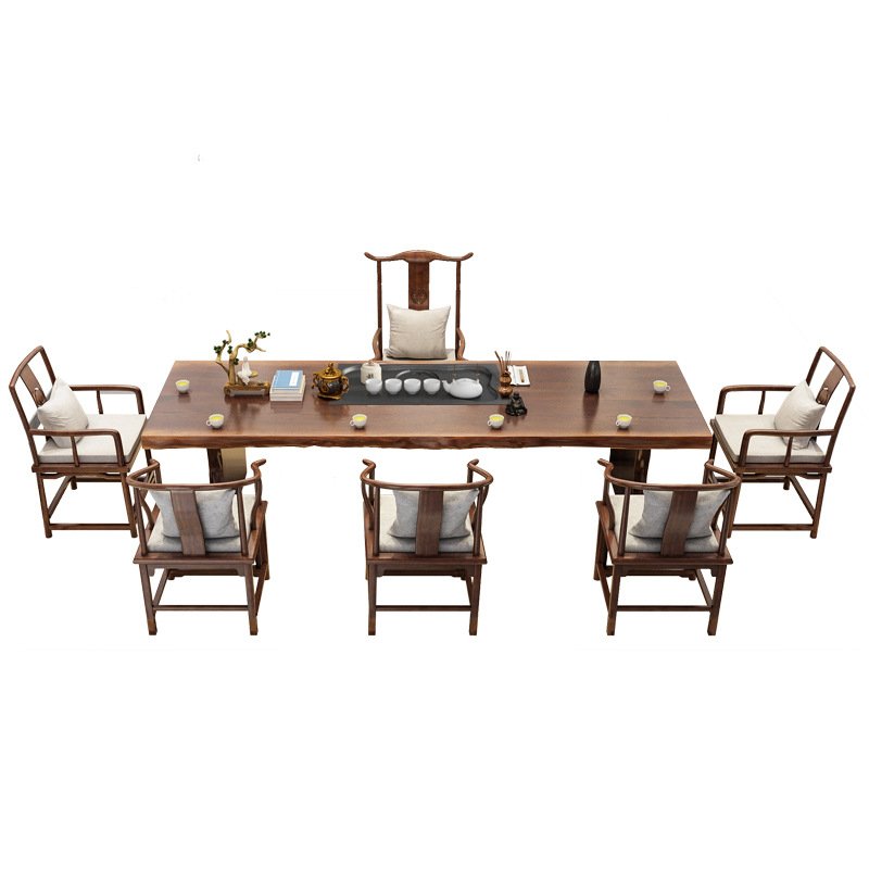 z3212325566002_78024a245401e8fc841536601bdfcd90.jpg Bộ Bàn Ghế Uống Trà VIP Phòng Khách Gỗ Sồi Chiều Dài 2m, 6 Ghế - Image 1