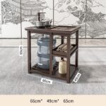 Bộ Bàn Ghế Uống Trà VIP Phòng Khách Gỗ Sồi 2,0m - Image 5