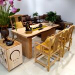 Bộ Bàn Ghế Uống Trà Gỗ Ngọc Am Dài 1,6m - Image 3