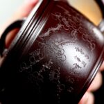 Ấm Tử Sa Hán Ngoã Song Hỷ Đào Nguyên Khoáng, Thủ Công 220ml - Image 5