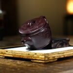 Ấm Tử Sa Hán Ngoã Song Hỷ Đào Nguyên Khoáng, Thủ Công 220ml - Image 8