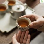 Bộ Ấm Chén Gốm Nhật Hoa Xám Mùa Thu 9 Món - Image 5