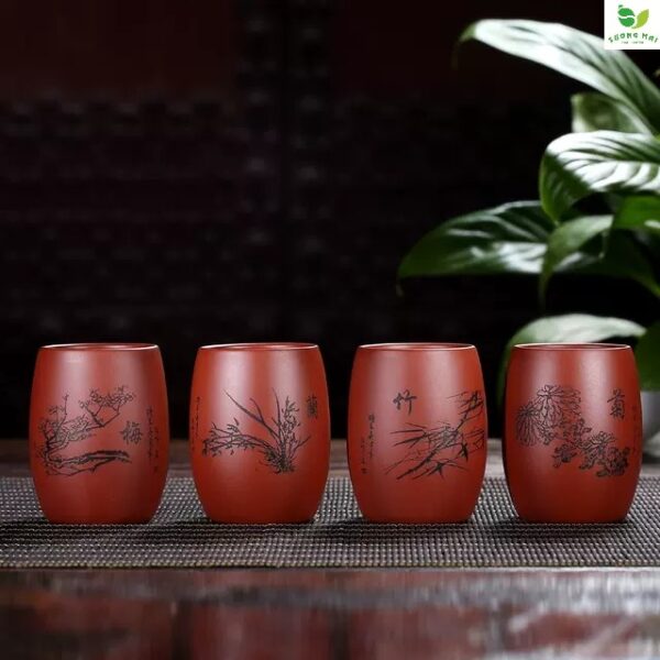 Chén Chủ Tử Sa Trúc Cúc Mai Lan