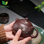 Bộ Ấm Chén Tây Thi Hoa Mai 300ml - Image 7