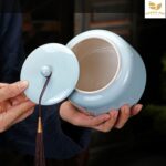 Set Hũ Đựng Trà Lọ Sứ Tròn, Hộp Giấy - Image 6