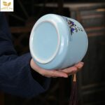 Set Hũ Đựng Trà Lọ Sứ Tròn, Hộp Giấy - Image 5